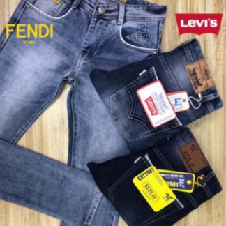 Men’s Faded Denim Casual Jeans